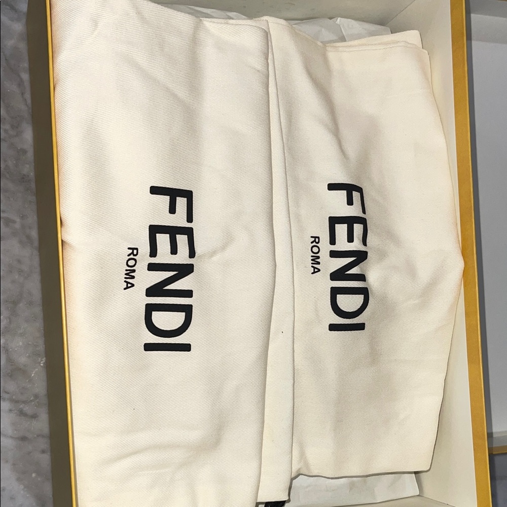 Fendi Men's Black and Brown Monogram Loafers - Picture 9 of 10